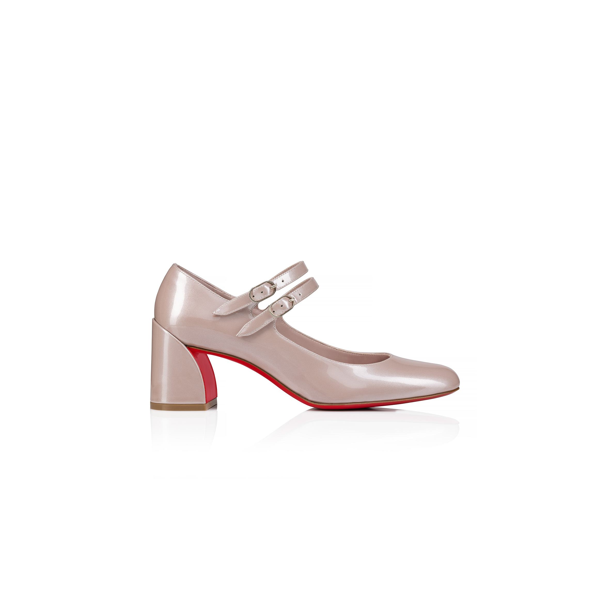 Ch**an louboutin miss jane 55 mm mary janes-pearlescent patent calf leather-vintage rose-women 12503469002